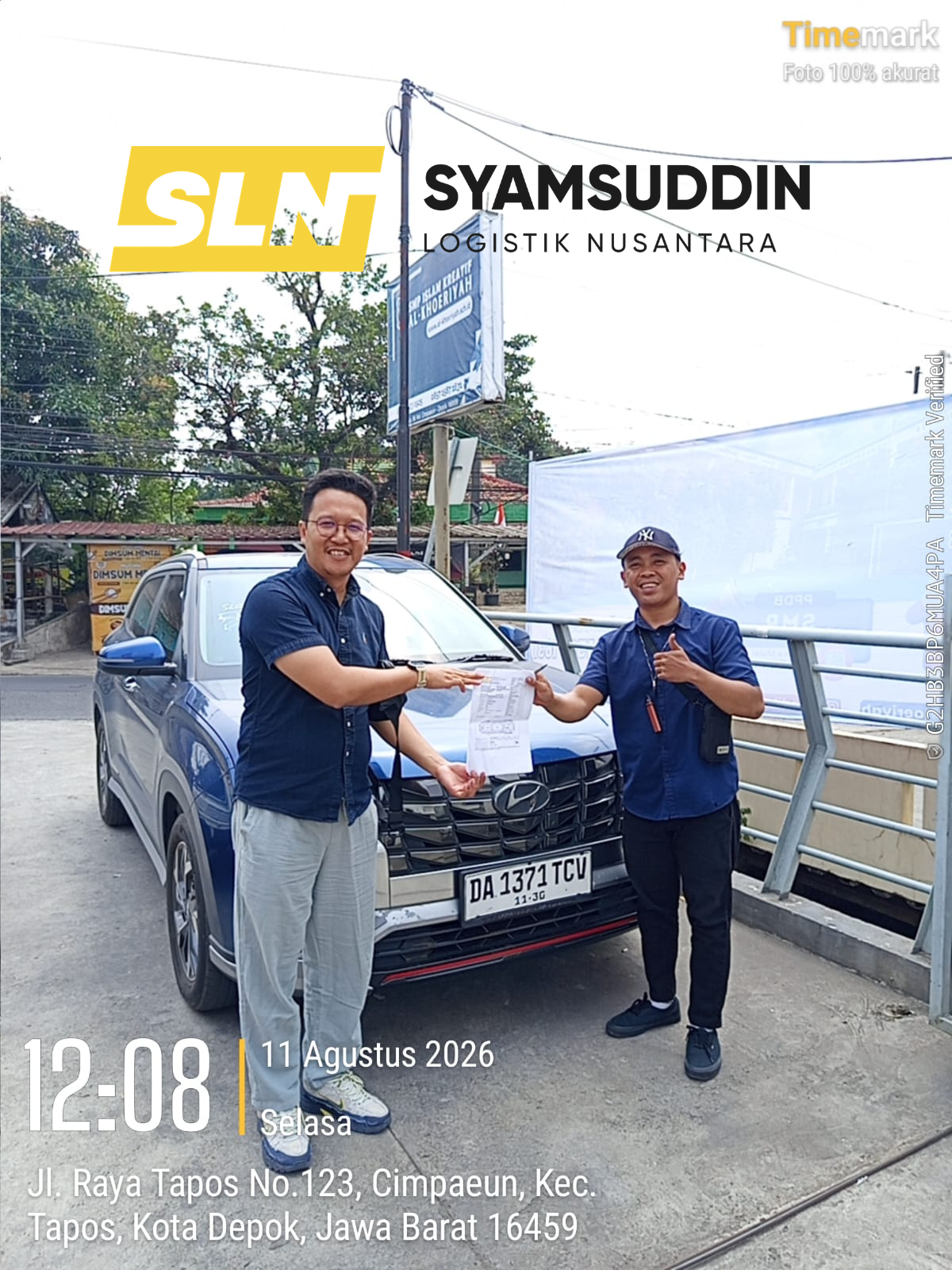 Proses Pengantaran Unit Mobil Door to Door ke Alamat Penerima di Banjarmasin oleh SLN Logistik